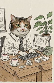 Обложка Блокнот. Работаю за спасибо (А5, на скобе, 64 стр.)