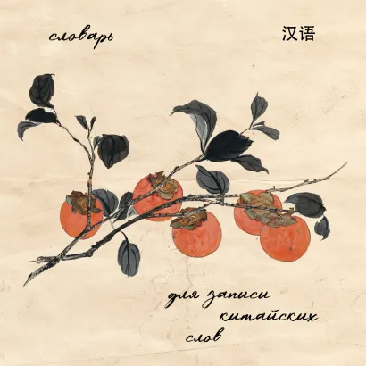 Обложка Словарь для записи китайских слов (15х15 см) (Хурма)