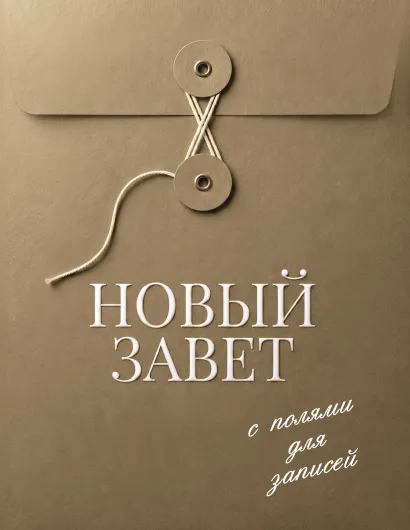 Обложка Новый Завет с полями для записей (оливковый)