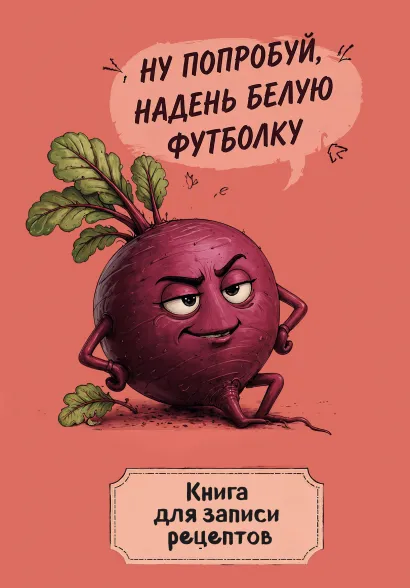 Обложка Книга для записи рецептов. Ехидная свекла
