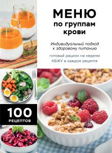 Обложка Меню по группам крови. Индивидуальный подход к здоровому питанию