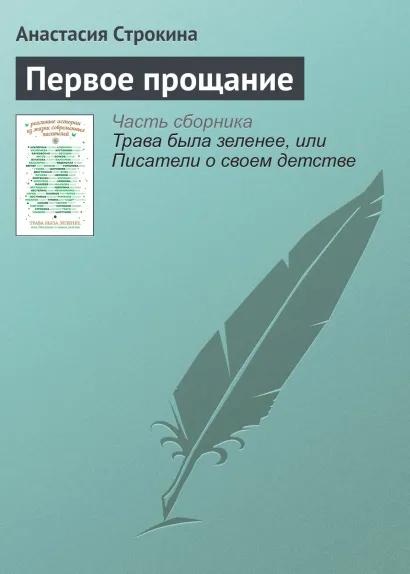 Обложка Первое прощание Анастасия Строкина