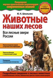 Обложка Животные наших лесов. Все лесные звери России Ю.К. Школьник