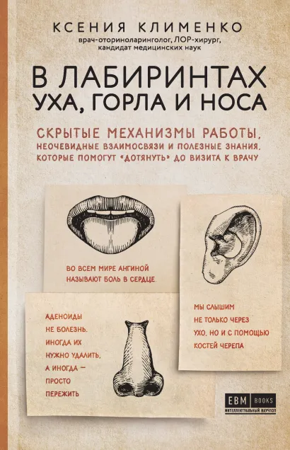 В лабиринтах уха, горла и носа. Скрытые механизмы работы, неочевидные взаимосвязи и полезные знания, которые помогут 