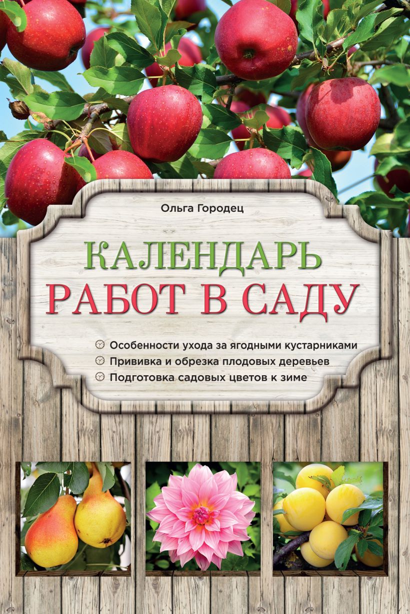 Обложка Календарь работ в саду Ольга Городец