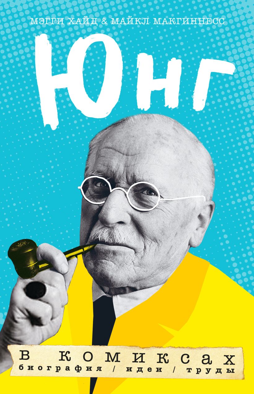 Обложка Юнг в комиксах. Биография, идеи, труды Мэгги Хид, Майкл Макгинесс