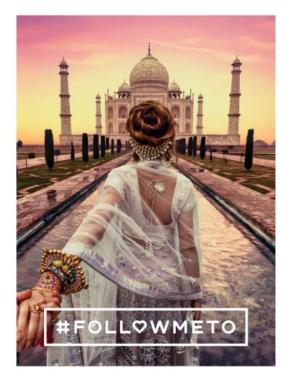 Обложка #FOLLOW ME! Впечатляющие приключения Натальи и Мурада Османн - российской пары путешественников, покоривших мир! Османов Мурад, Османн Наталья