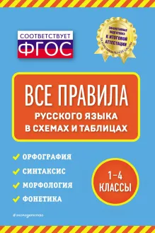Все правила русского языка: в схемах и таблицах