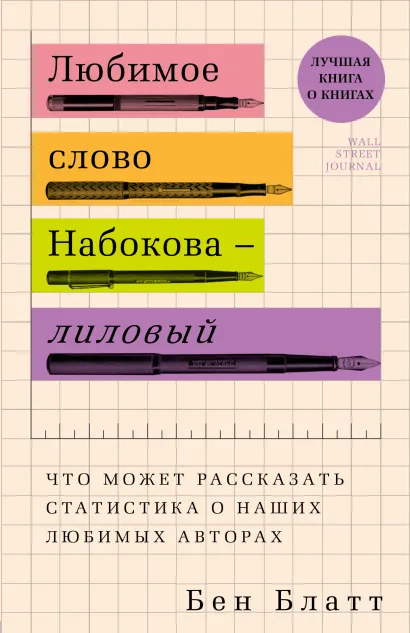 Обложка Любимое слово Набокова – лиловый. Что может рассказать статистика о наших любимых авторах Бен Блатт