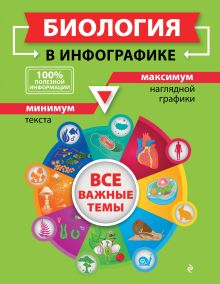 Обложка Биология в инфографике О. Ч. Мазур