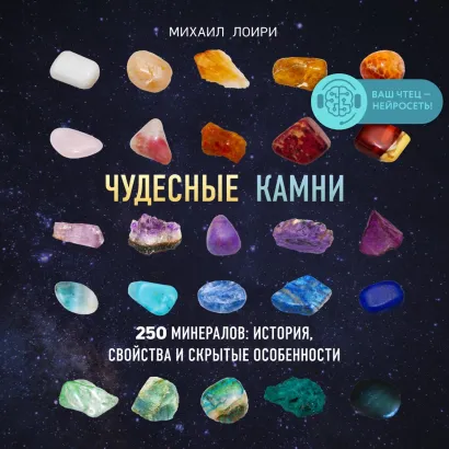 Обложка Чудесные камни. 250 минералов: история, свойства, скрытые особенности Михаил Лоири