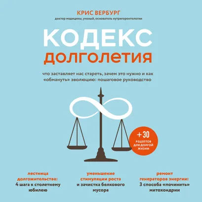 Обложка Кодекс долголетия. Что заставляет нас стареть, зачем это нужно и как 