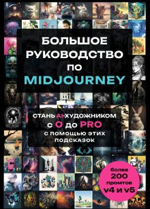 Обложка Большое практическое руководство по Midjourney. Стань AI-художником с 0 до PRO с помощью этих подсказок Екатерина Гузнякова