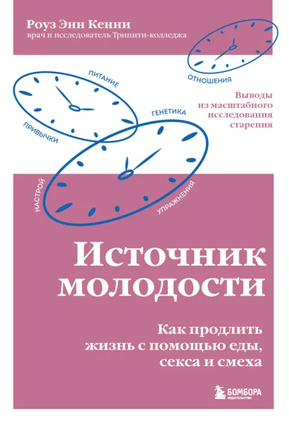 Обложка Источник молодости. Как продлить жизнь с помощью еды, секса и смеха. Выводы из масштабного исследования старения Роуз Энн Кенни