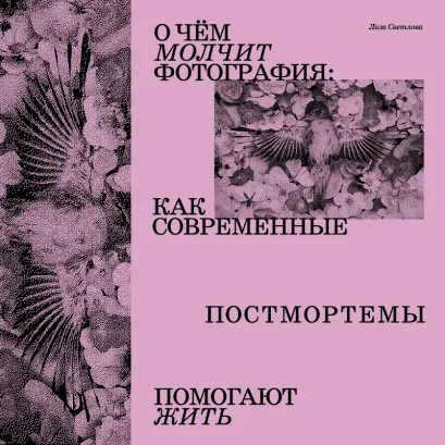 Обложка О чем молчит фотография: как современные постмортемы помогают жить Лиза Светлова