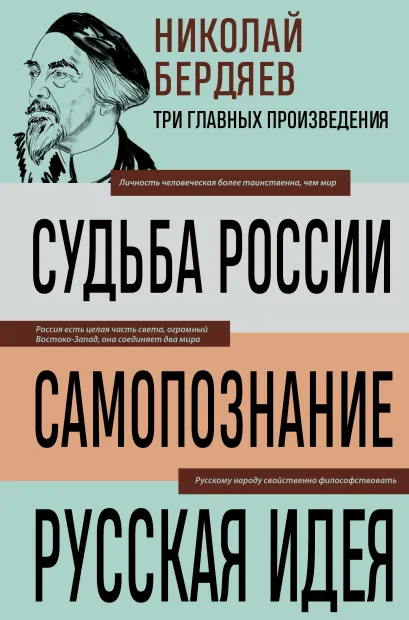 Обложка Николай Бердяев. Судьба России. Самопознание. Русская идея Николай Бердяев
