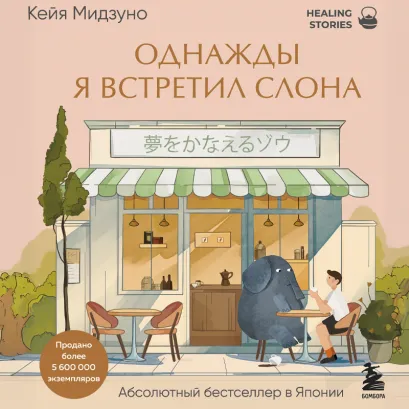 Обложка Однажды я встретил слона. Абсолютный бестселлер в Японии Кейя Мидзуно