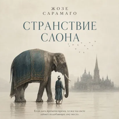 Обложка Странствие слона Жозе Сарамаго