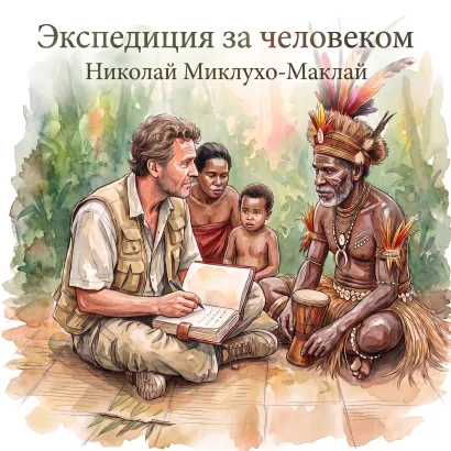 Обложка Экспедиция за человеком Николай Миклухо-Маклай