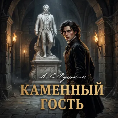 Обложка Каменный гость А. С. Пушкин