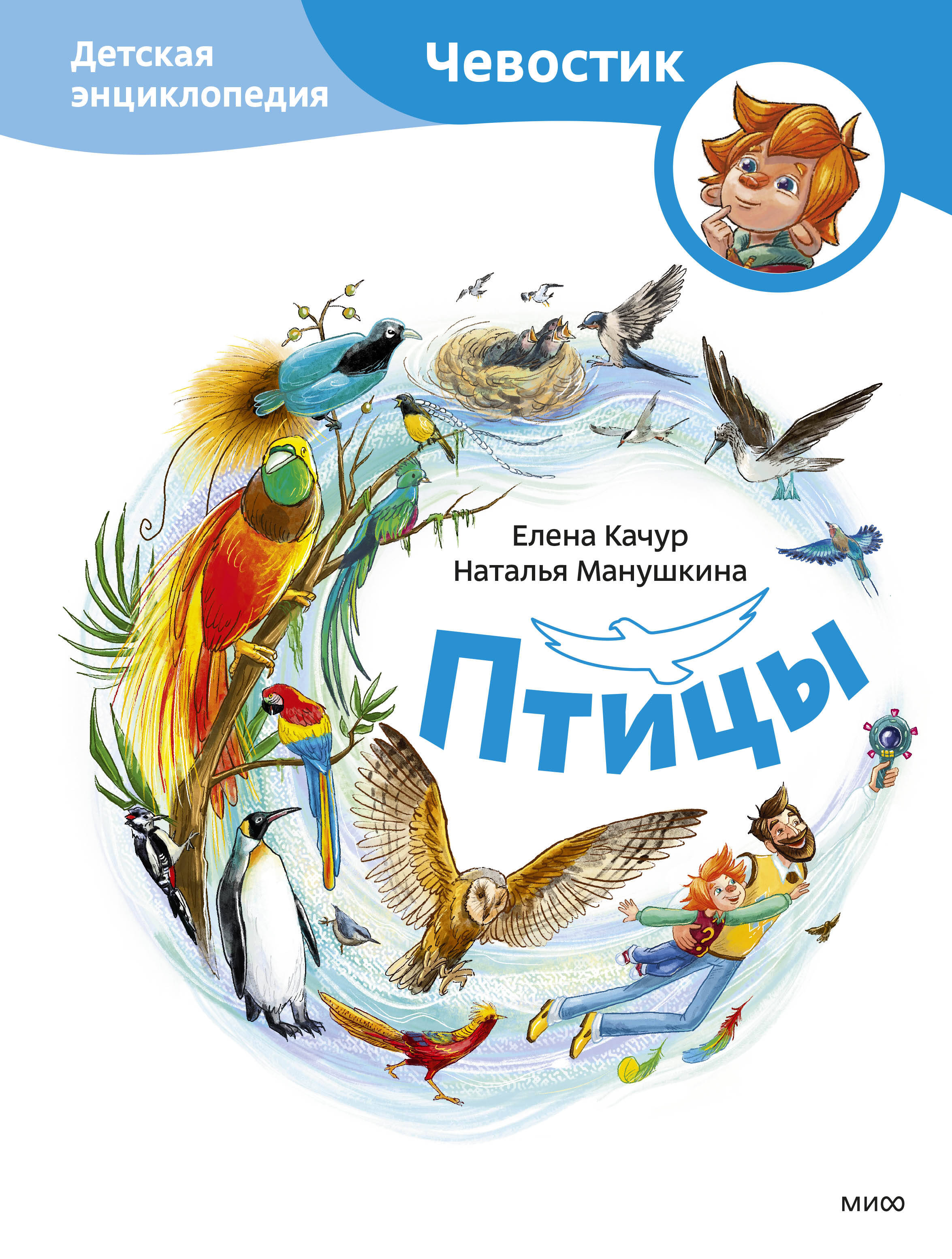 книга Птицы. Детская энциклопедия (Чевостик)